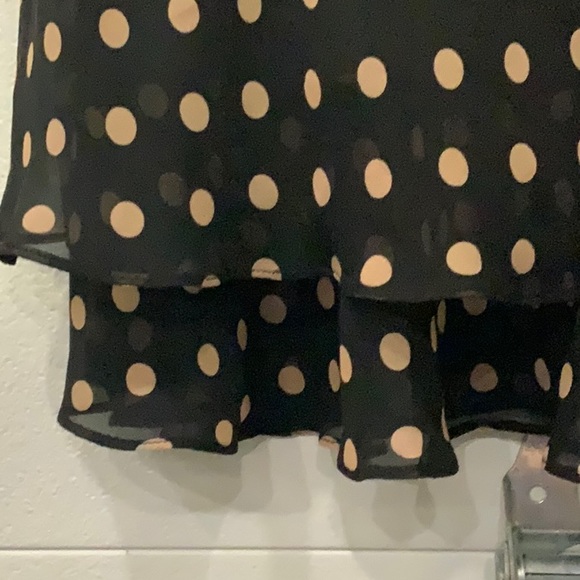 Sleeveless Silk Polka Dot Dress - Picture 3 of 6